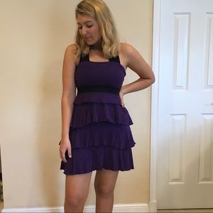Purple express dress STRAPLESS